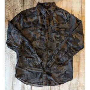 Men's Helix Long Sleeve Button Up Camo Shirt